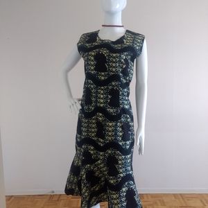 Gray and Black Sleeveless Dress